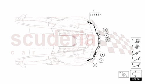 Part Diagram for Lamborghini 47B971104D