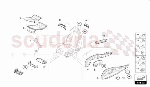 Part Diagram for Lamborghini 47B881347