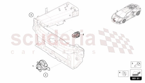 Part Diagram for Lamborghini 47B951206A