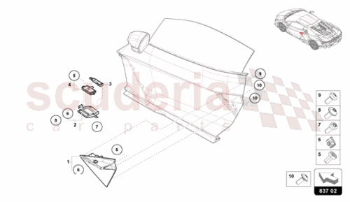 Part Diagram for Lamborghini 47B837153C
