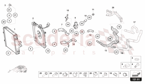 Part Diagram for Lamborghini 47B121179A