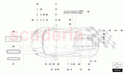 Part Diagram for Lamborghini 4T0010521
