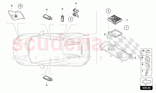 Part Diagram for Lamborghini 4T0035656H