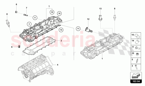 Part Diagram for Lamborghini 06M115243C