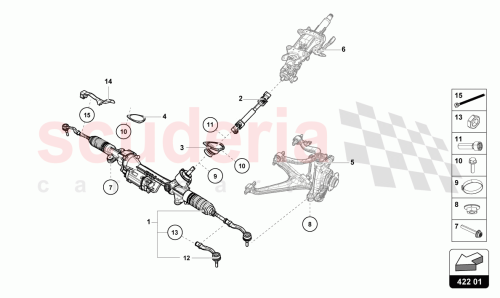 Part Diagram for Lamborghini 4S2423050K