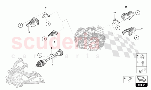 Part Diagram for Lamborghini 4S0501204G