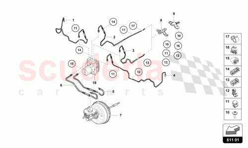 Part Diagram for Lamborghini 4T2614705B