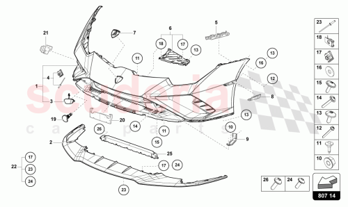 Part Diagram for Lamborghini 4T0806424B