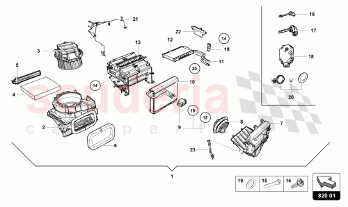 Part Diagram for Lamborghini 4S2820024