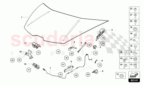 Part Diagram for Lamborghini 4T0823531C