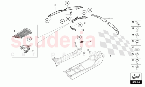 Part Diagram for Lamborghini 4T0867272DXZ0