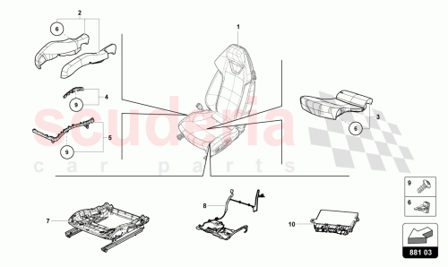 Part Diagram for Lamborghini 4T0881405C
