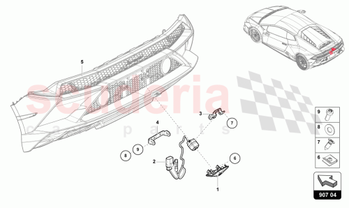 Part Diagram for Lamborghini 4T0807245HGRU