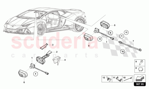 Part Diagram for Lamborghini 4T2867953
