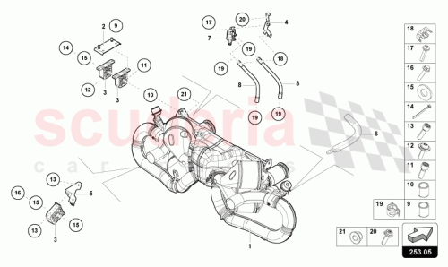 Part Diagram for Lamborghini N10619001