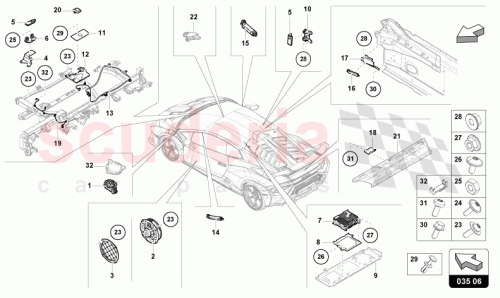Part Diagram for Lamborghini 4T3971650F