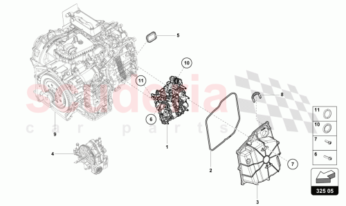 Part Diagram for Lamborghini 0BZ325201B