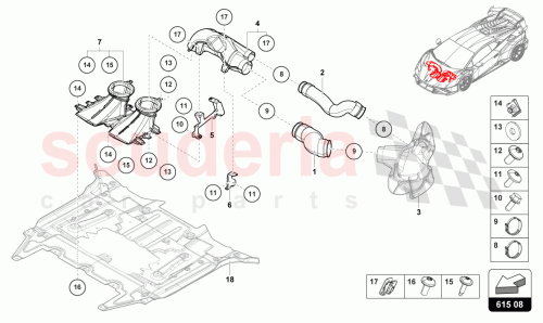 Part Diagram for Lamborghini 4T3825352