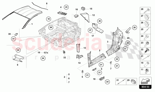 Part Diagram for Lamborghini WHT006733
