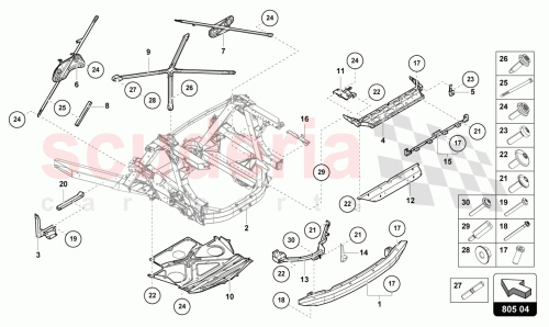 Part Diagram for Lamborghini 4T3813543