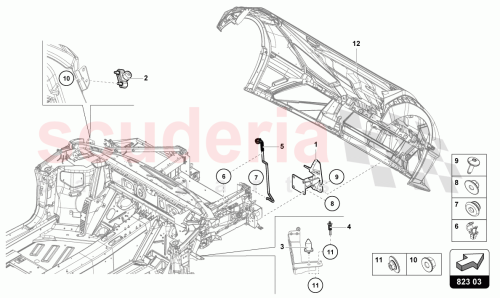 Part Diagram for Lamborghini 191823395