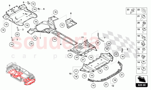 Part Diagram for Lamborghini 4T3807083