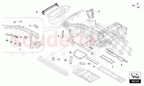 Part Diagram for Lamborghini 4T3863095
