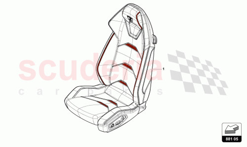 Part Diagram for Lamborghini 4T0881011AS001