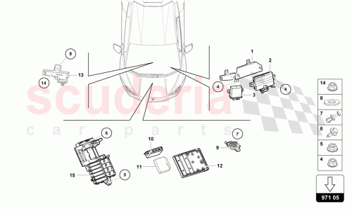Part Diagram for Lamborghini 4T3907468