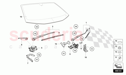 Part Diagram for Lamborghini 4T2955460