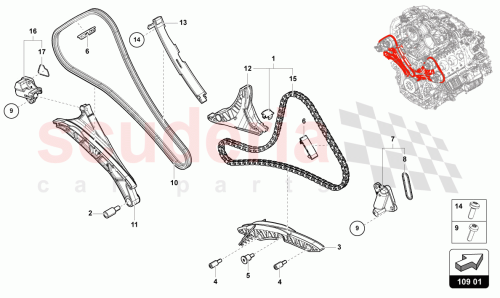 Part Diagram for Lamborghini 06M109509M
