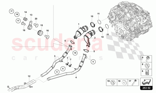 Part Diagram for Lamborghini 4M0253300AT
