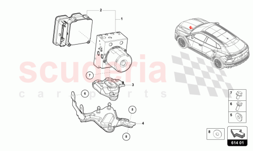Part Diagram for Lamborghini 4M6614517ATBEF