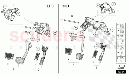 Part Diagram for Lamborghini 8K2721329