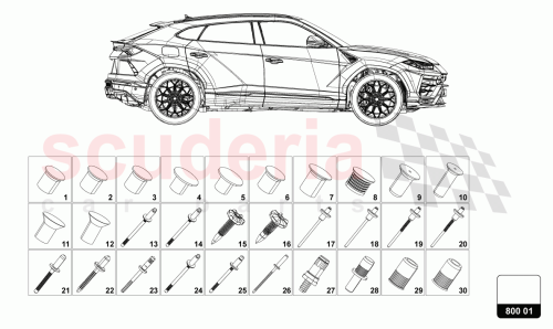Part Diagram for Lamborghini N90716203