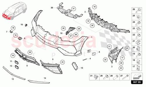 Part Diagram for Lamborghini 4ML807682CY9B