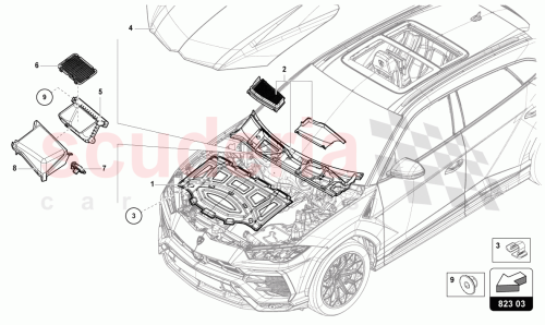 Part Diagram for Lamborghini 4M2819979B
