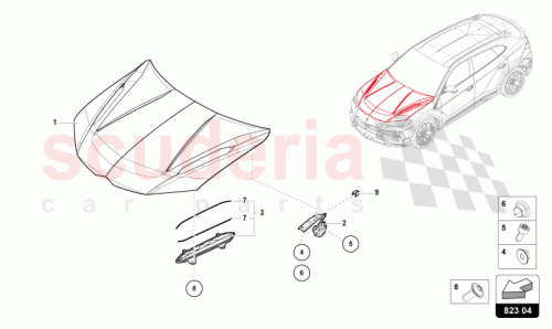 Part Diagram for Lamborghini N90650001