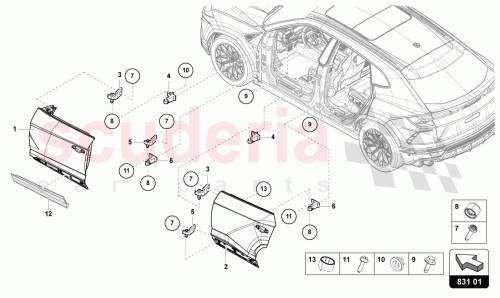 Part Diagram for Lamborghini AKL437040