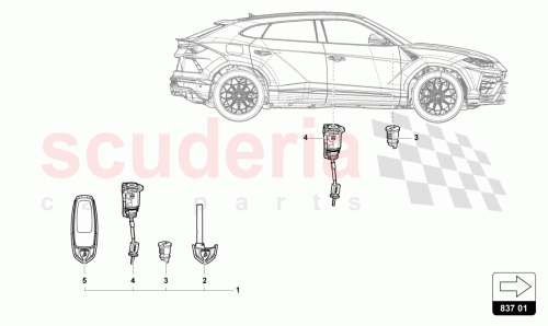 Part Diagram for Lamborghini 4ML898374BBAIF