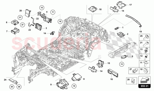 Part Diagram for Lamborghini WHT003401