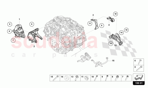 Part Diagram for Lamborghini 9Y0199331A