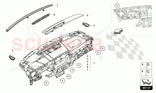 Part Diagram for Lamborghini 4ML857001KSBF