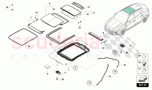 Part Diagram for Lamborghini 4M8877056A