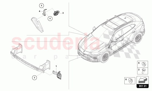 Part Diagram for Lamborghini 4ML951210C