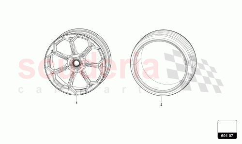 Part Diagram for Lamborghini 4ML601025DG