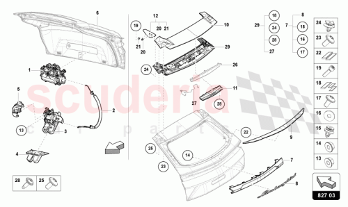 Part Diagram for Lamborghini 4ML698647A