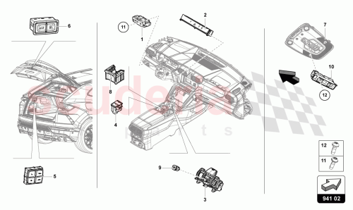 Part Diagram for Lamborghini 4ML713120KEA9