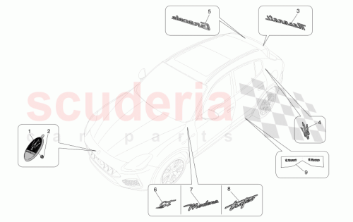 Part Diagram for Maserati 670213241