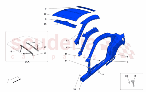 Part Diagram for Maserati 673015435
